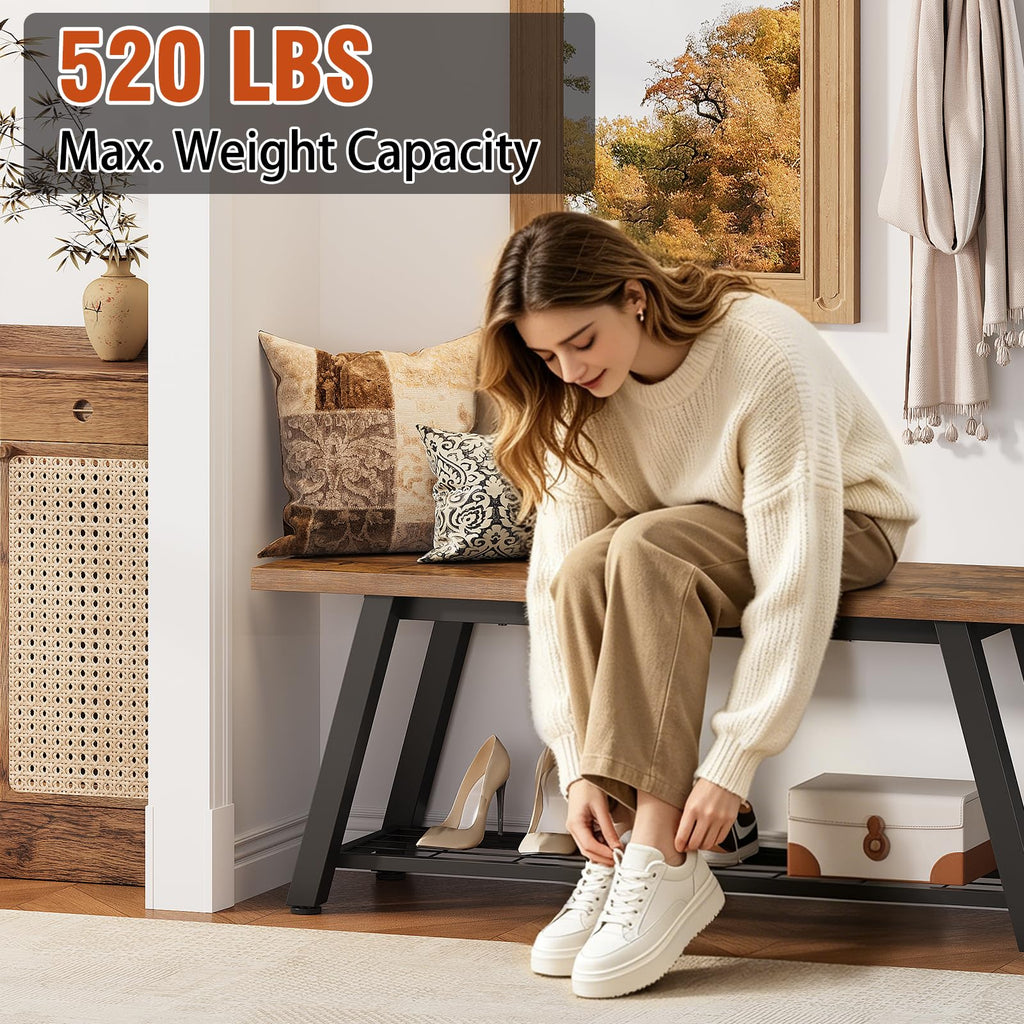 Storage Bench and Shoe Rack P24931