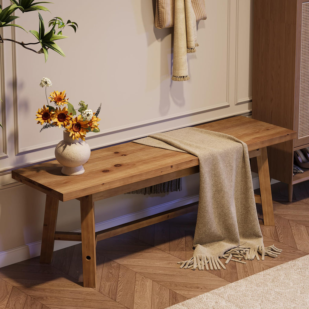 55" Solid Wood Bench L265682