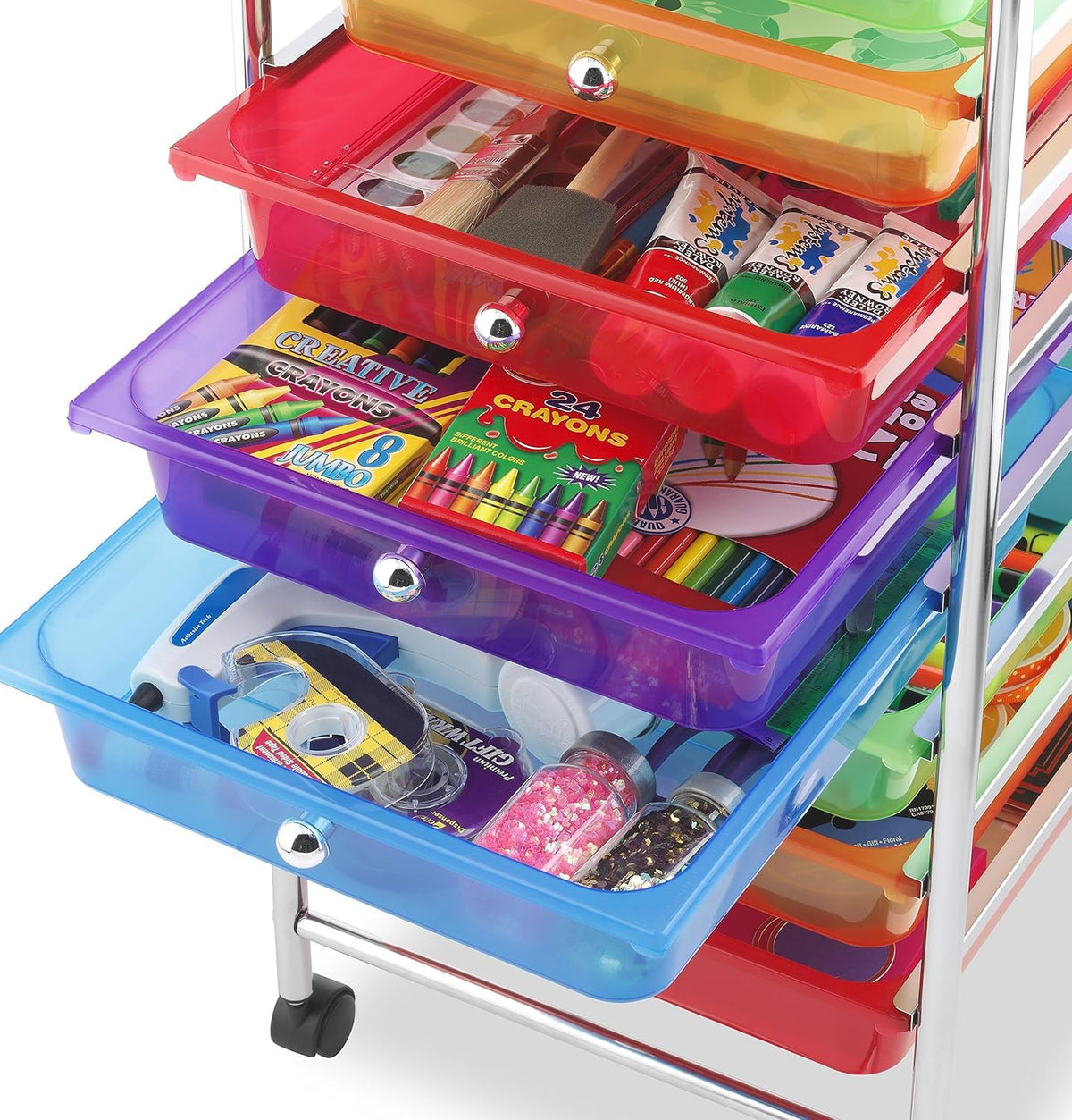 10 Drawer Rolling Craft Storage Cart C43333