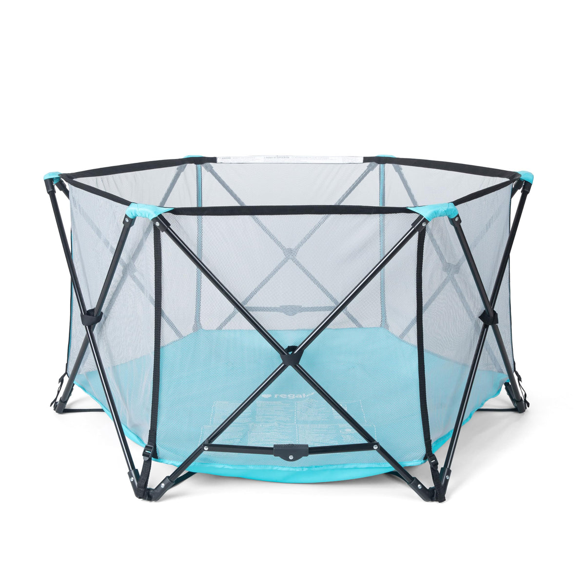 Foldable 6-Panel Baby Playpen with Mesh Sides R80599
