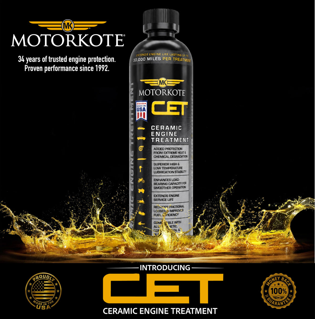 Ceramic Engine Treatment Oil Additive 12 oz J16159