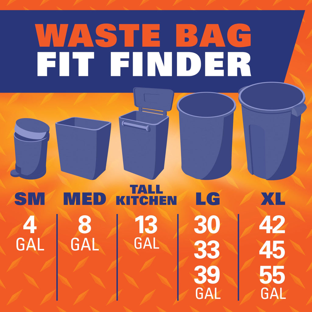 Black 30 Gallon Trash Bags R31931