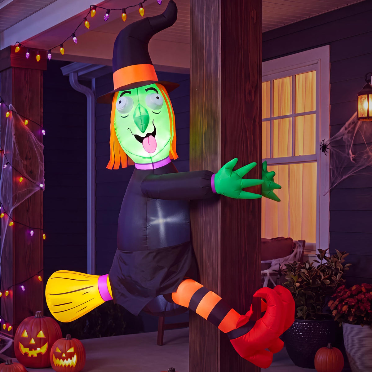 4FT Inflatable Witch with LED Lights Z41080