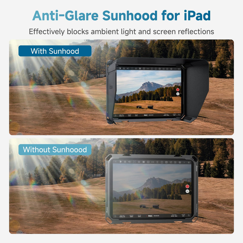 iPad mini Cage with Battery Plate Adapter and Sunhood D494
