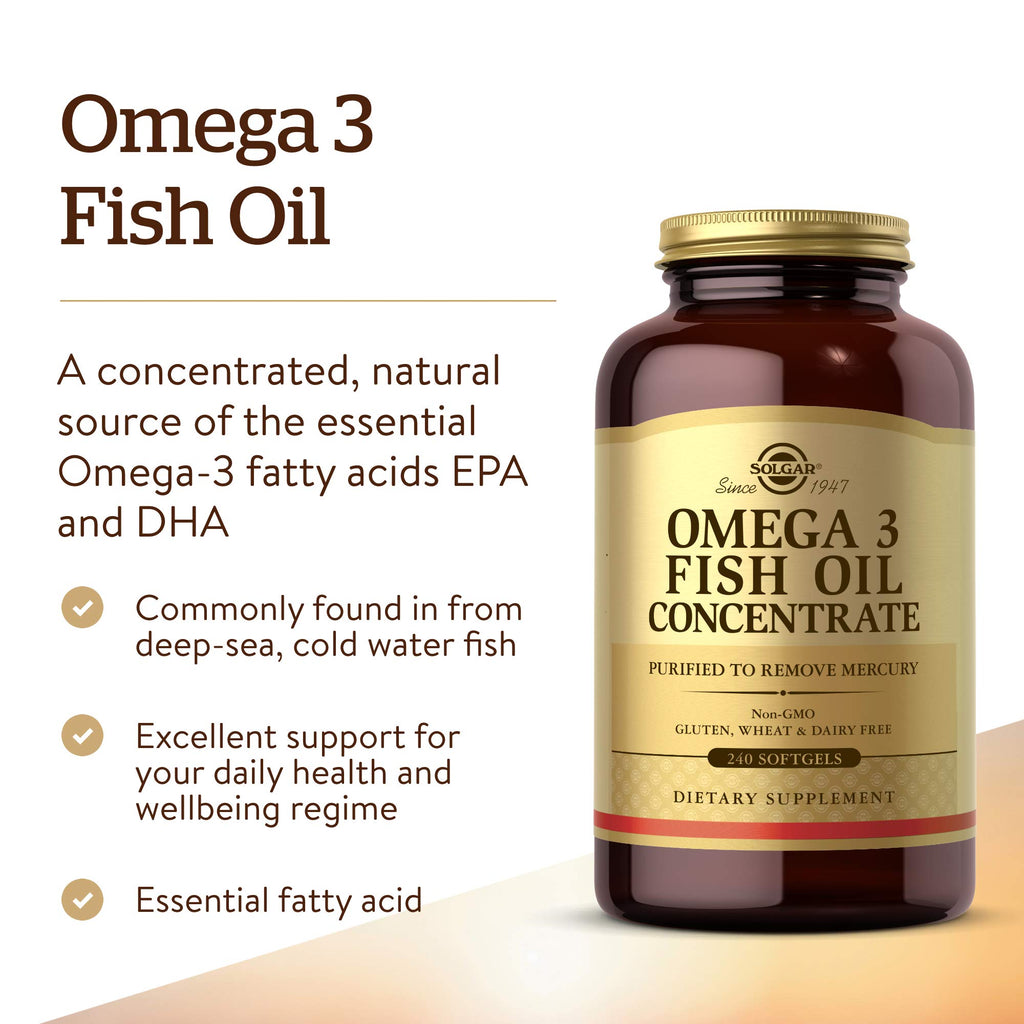 Omega-3 Fish Oil Concentrate 240 Softgels K32714