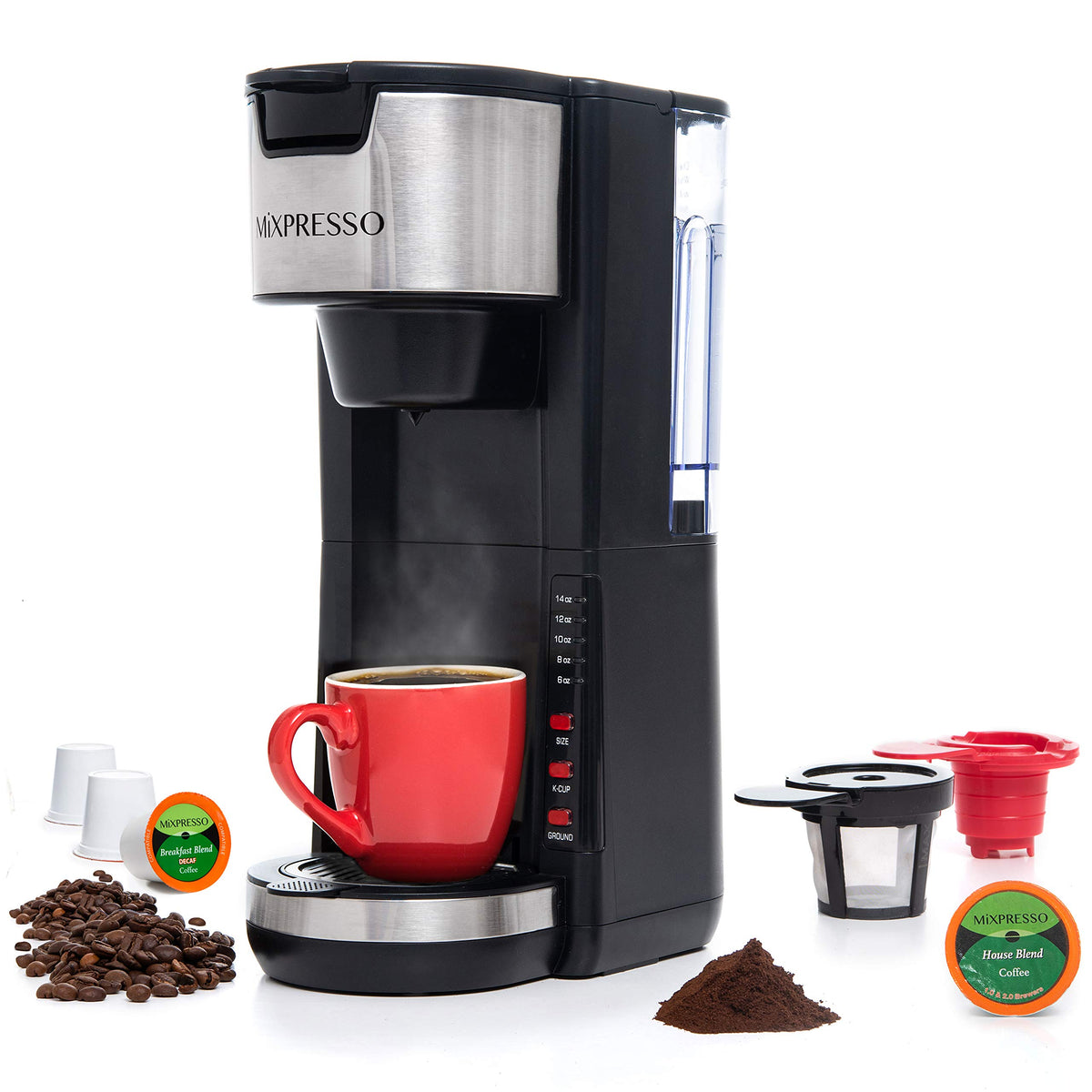 Black Single Serve Coffee Maker 30 oz J68686