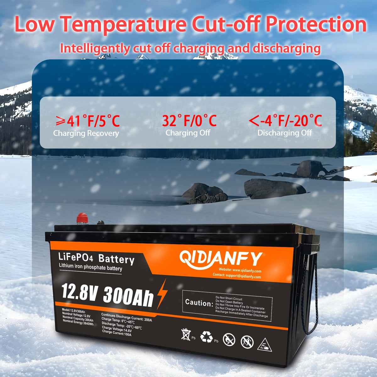 12V 300Ah Lithium LiFePO4 Battery V5957