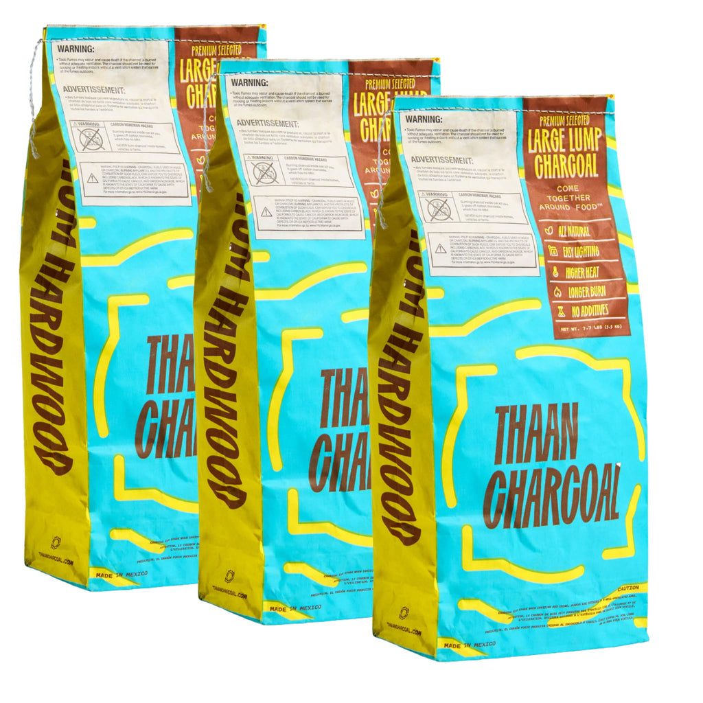 Large Lump Charcoal 3 Bag Bundle 7.7 lbs Each Natural Hardwood M40958