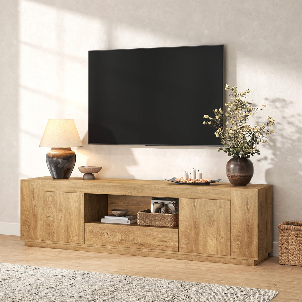 Natural Oak Brown TV Stands P61659
