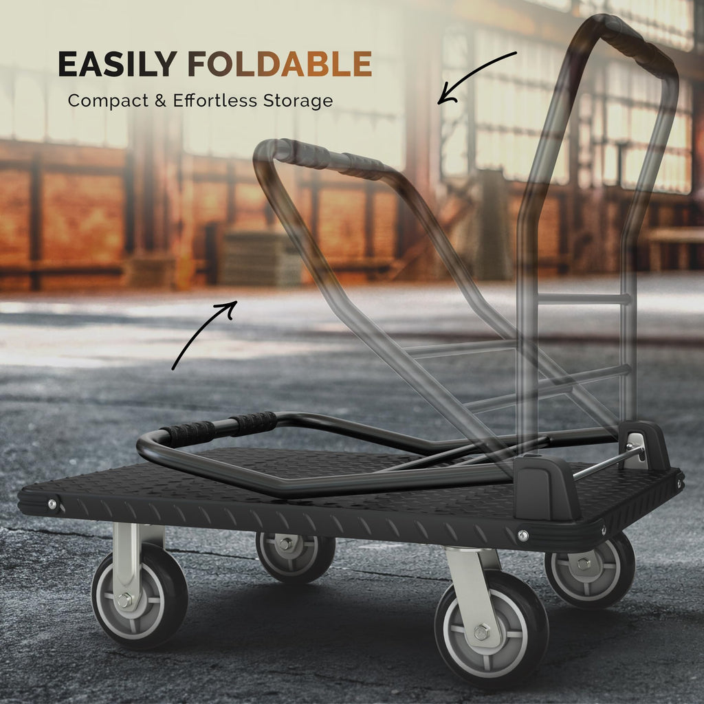 2200 lbs. Capacity Foldable Push Cart Dolly P43192