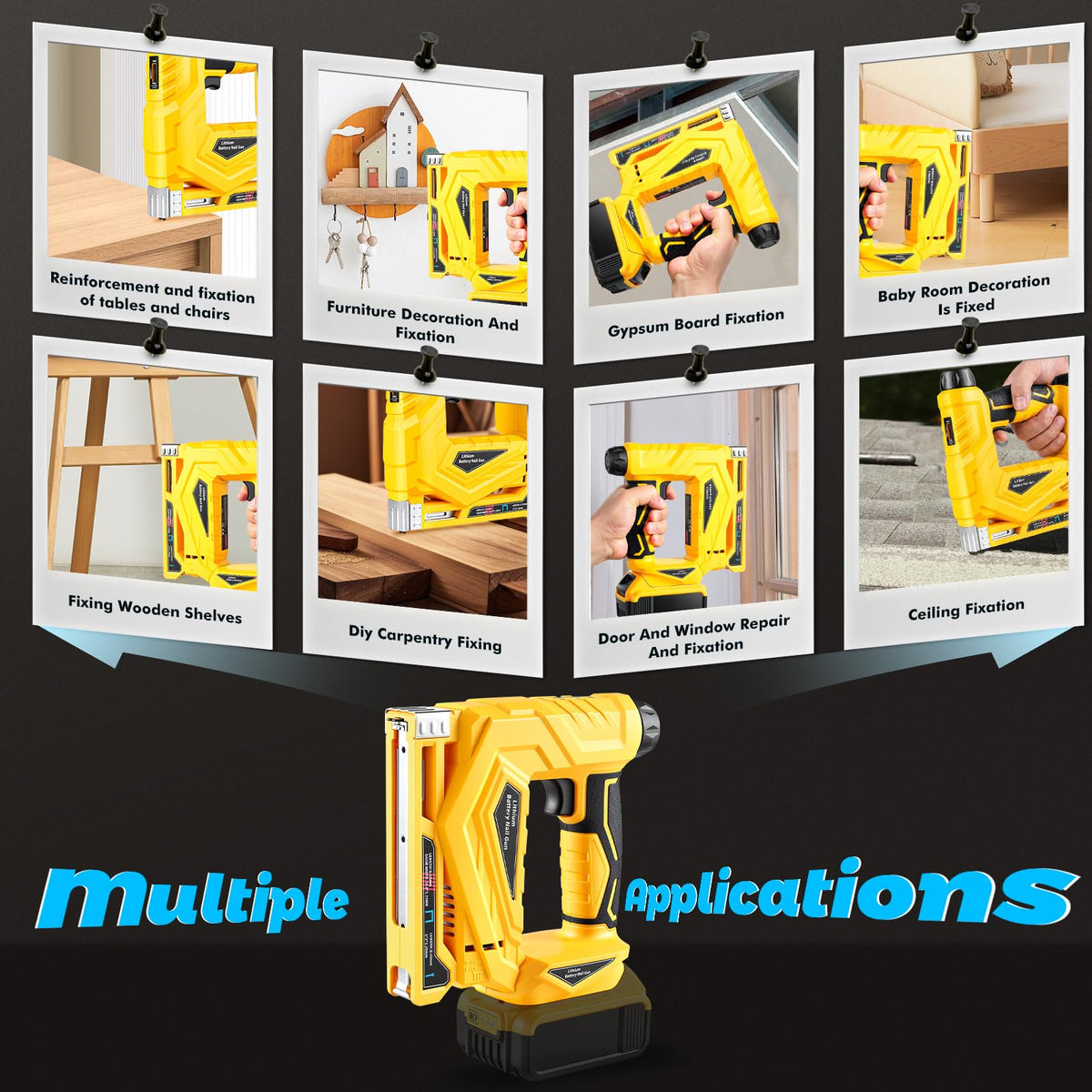 18 Gauge Cordless Brad Nailer and Narrow Crown Stapler F401833