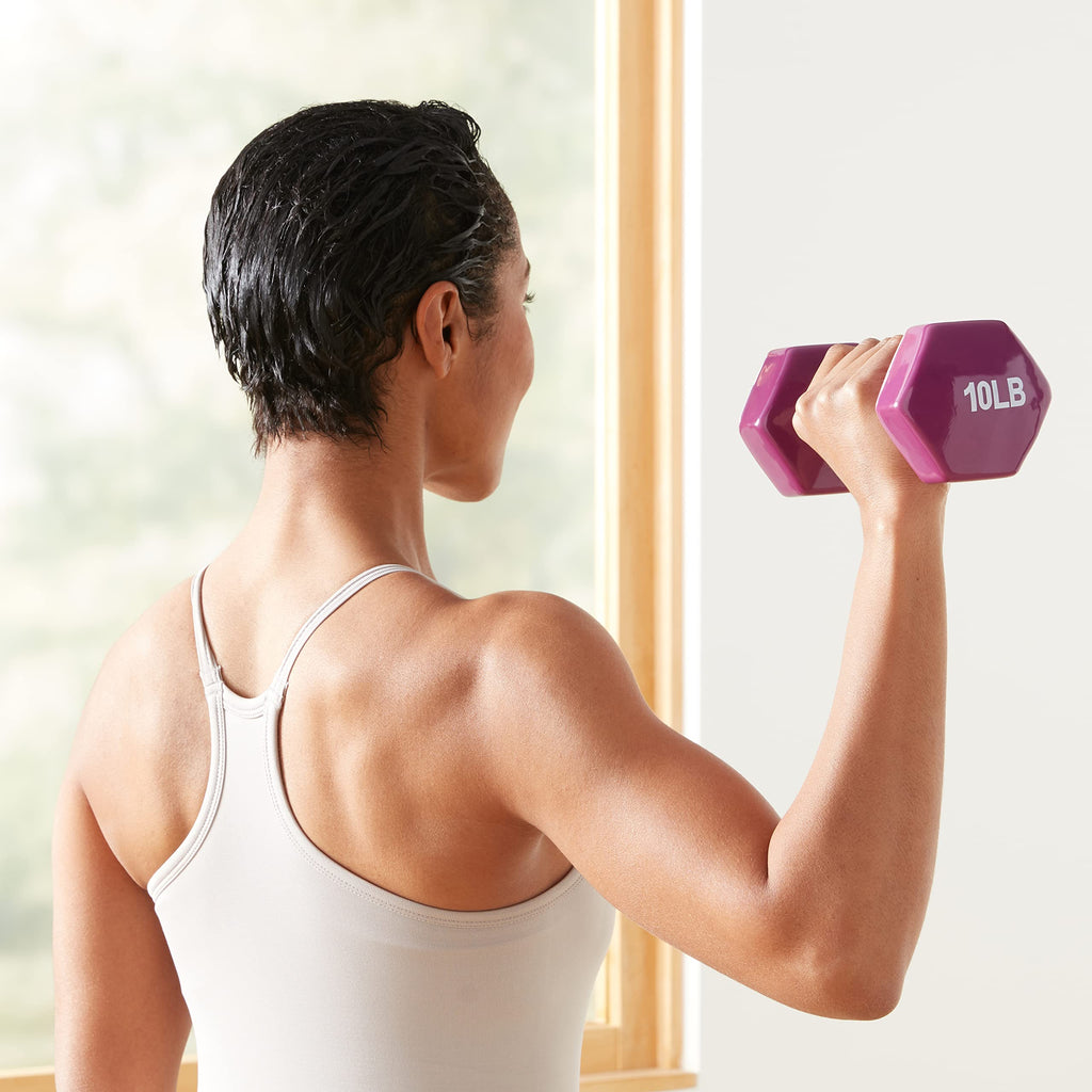 Vinyl Coated Dumbbell Hand Weights Q39209