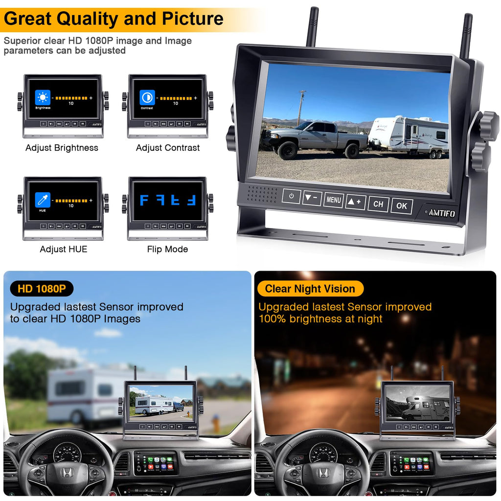 1080P Wireless RV Backup Camera D99046