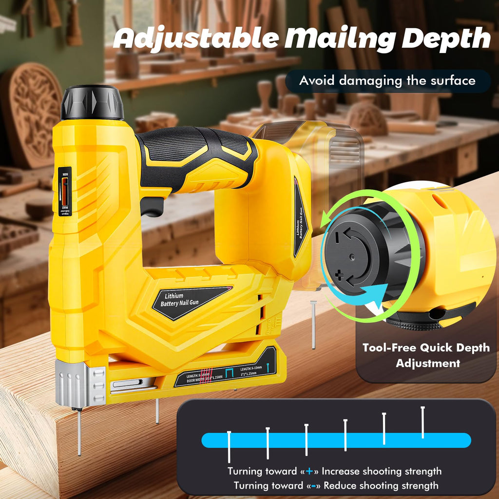 18 Gauge Cordless Brad Nailer and Narrow Crown Stapler F401833