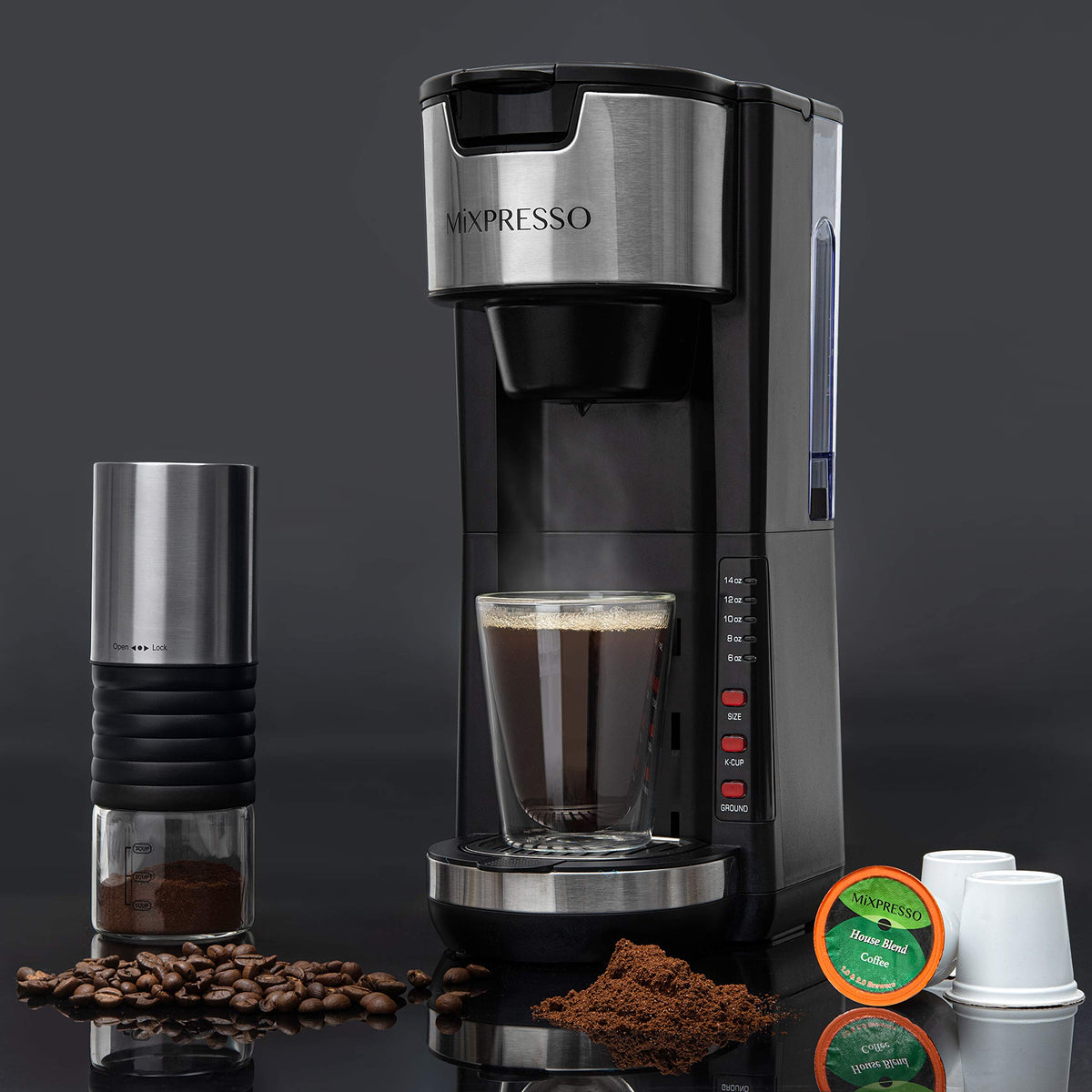 Black Single Serve Coffee Maker 30 oz J68686