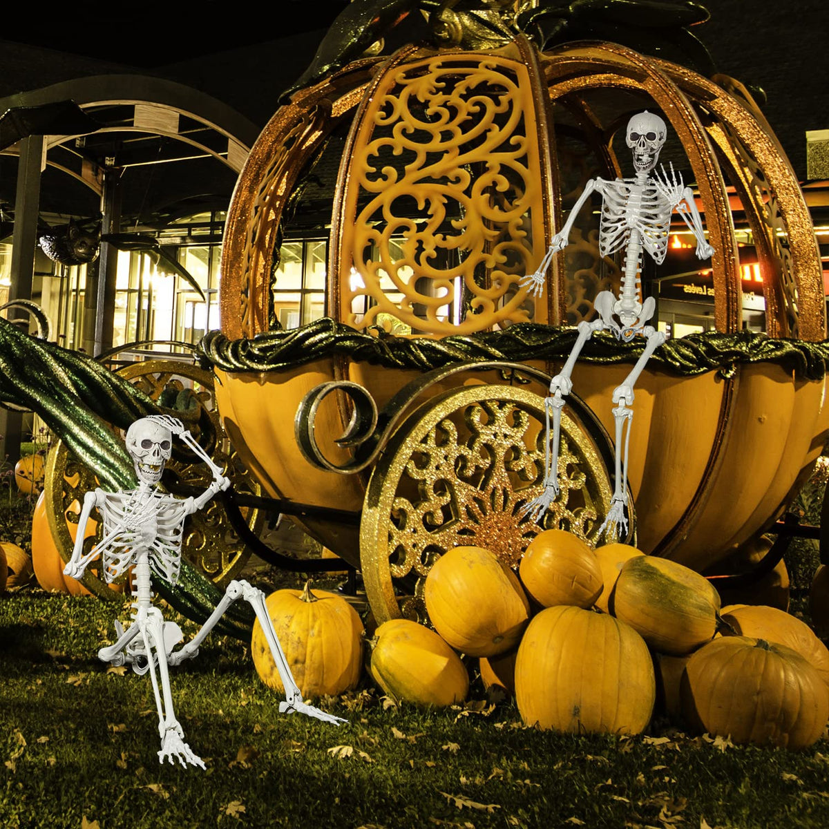 5.4ft Posable Full Body Skeleton with Movable Joints J40162