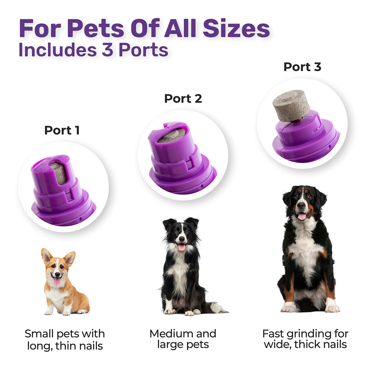 Electric Cat & Dog Nail Grinder Rechargeable Pet Grooming Kit Q56692