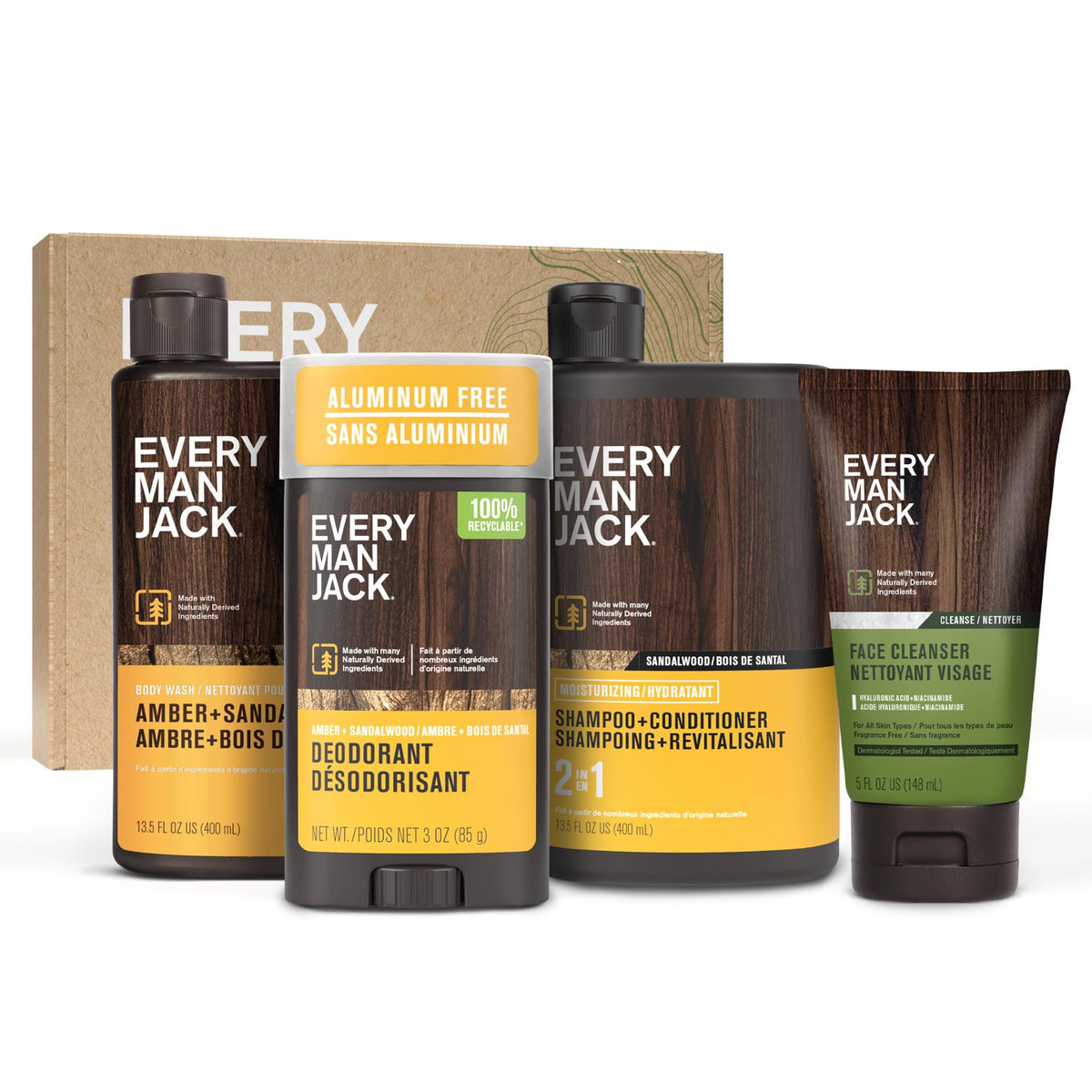 Amber Sandalwood Bath and Body Shower Gift Set M649481