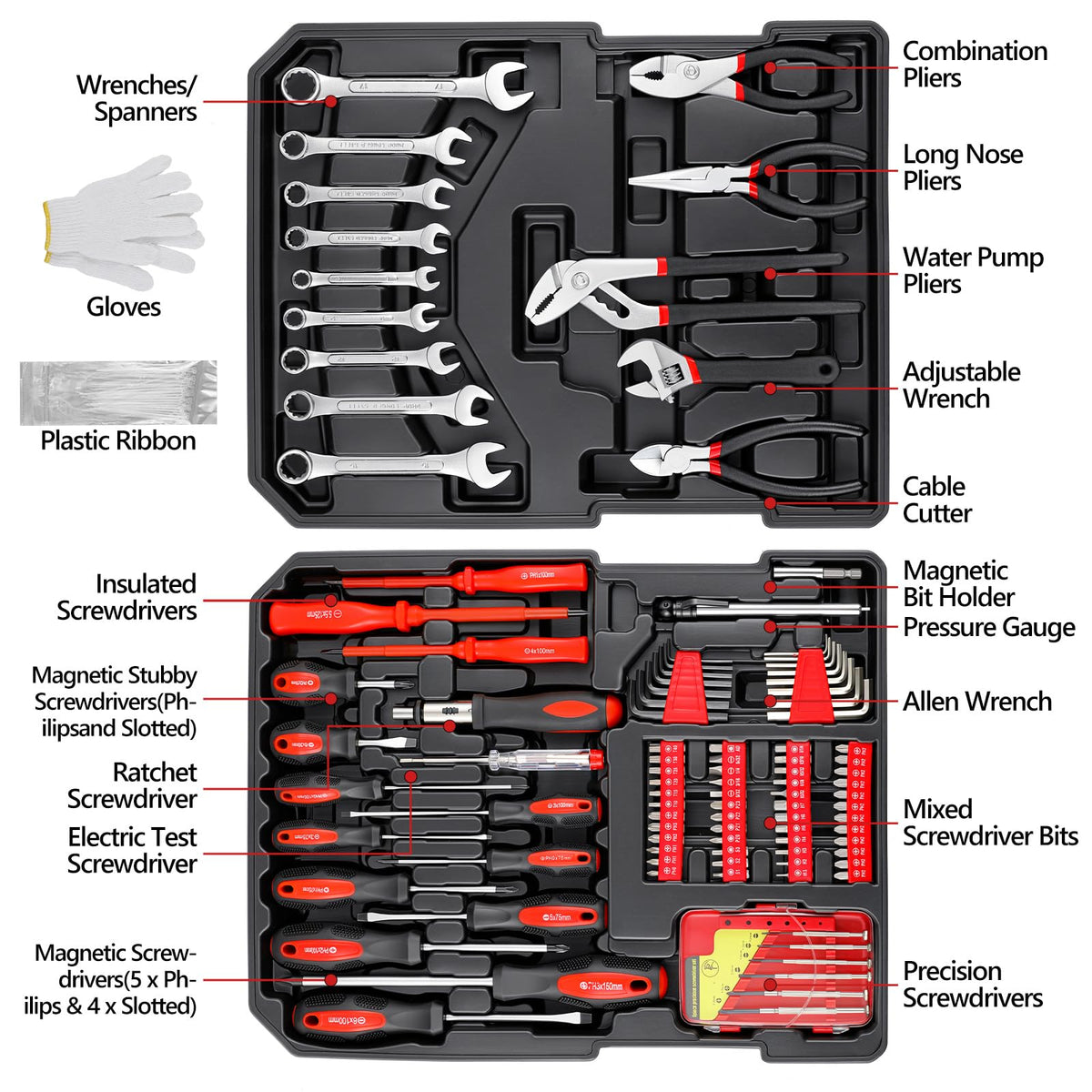 799-Piece Mechanic Tool Set with Rolling Tool Box C439