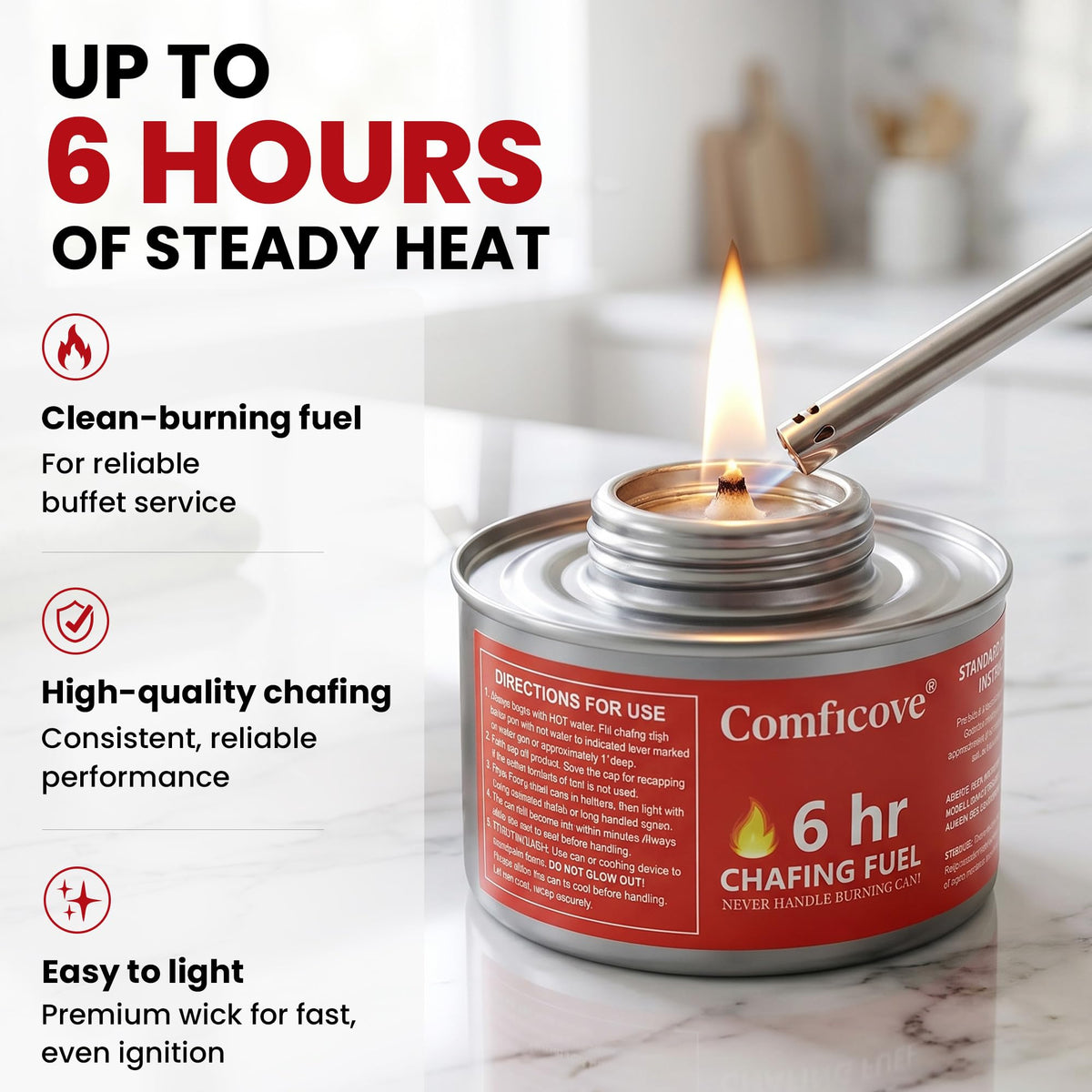 6 Hour Chafing Fuel Cans 12 Pack C9507