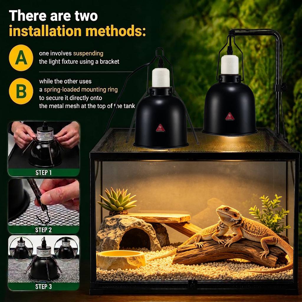 Ceramic Socket Reptile Heat Lamp Kit K46240