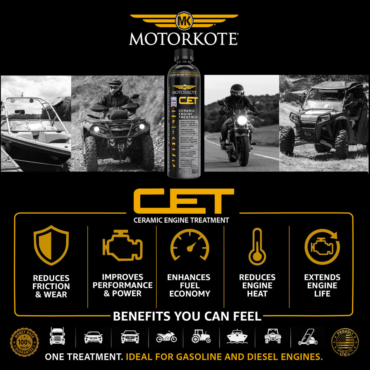 Ceramic Engine Treatment Oil Additive 12 oz J16159