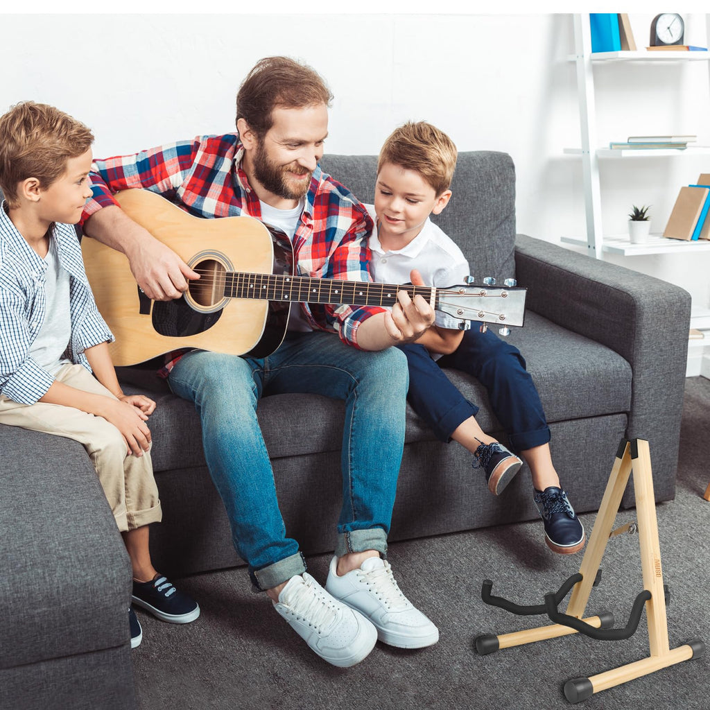 Foldable Wood Guitar Stand E8879