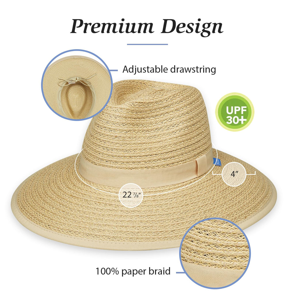 Women's Wide Brim Fedora Y327