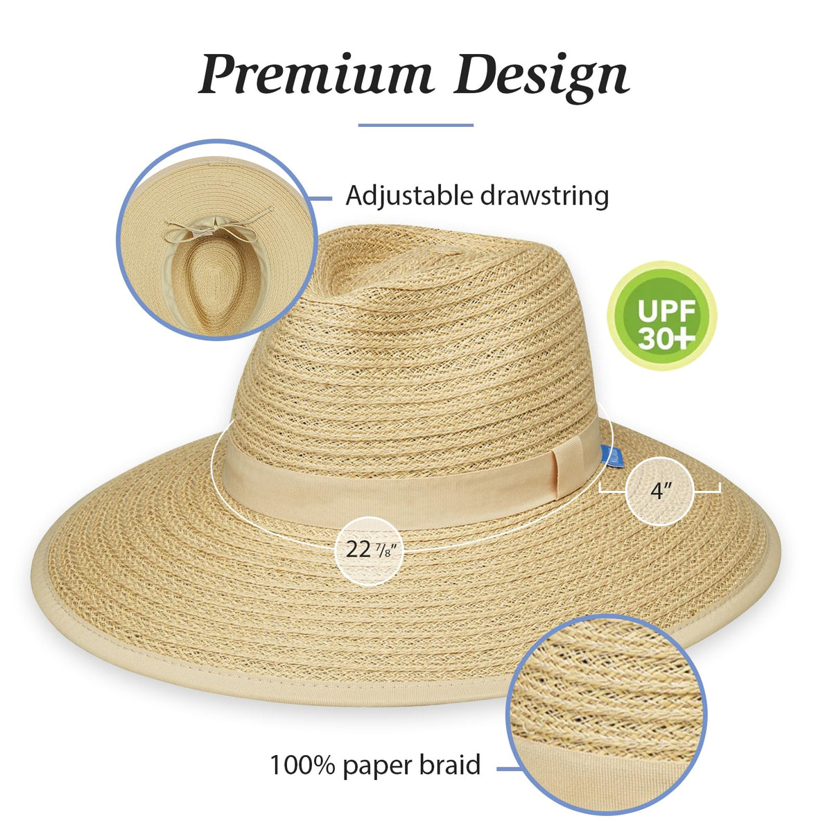 Women's Wide Brim Fedora Y327