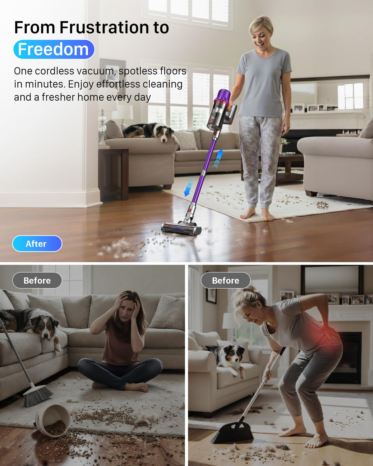 Cordless Stick Vacuum with HEPA Filter D1822