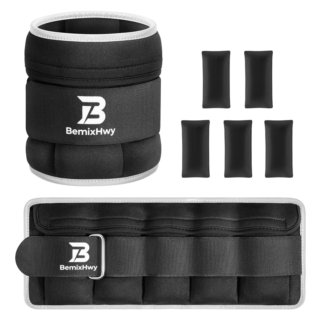 Adjustable Ankle Weights Set 1 Pair 2-10 lbs Q8427