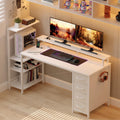 51 Inch White Gaming Desk with Drawers B151438