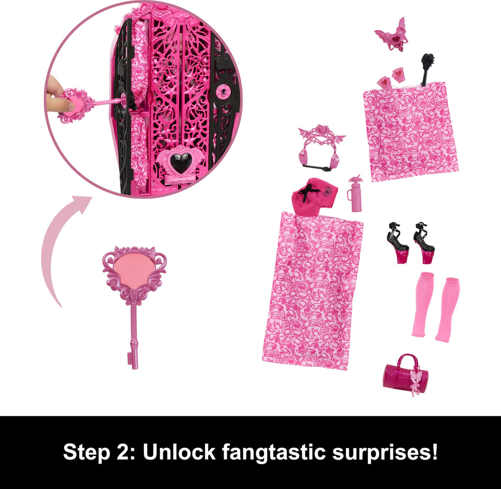 Doll & Accessories Set with Dress-Up Closet S691