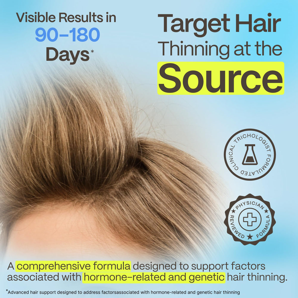 DHT Blocker Hair Growth Supplement with Saw Palmetto & Pumpkin Seed Oil W94980
