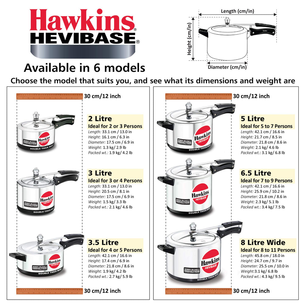 2 Litre Aluminium Pressure Cooker K930664