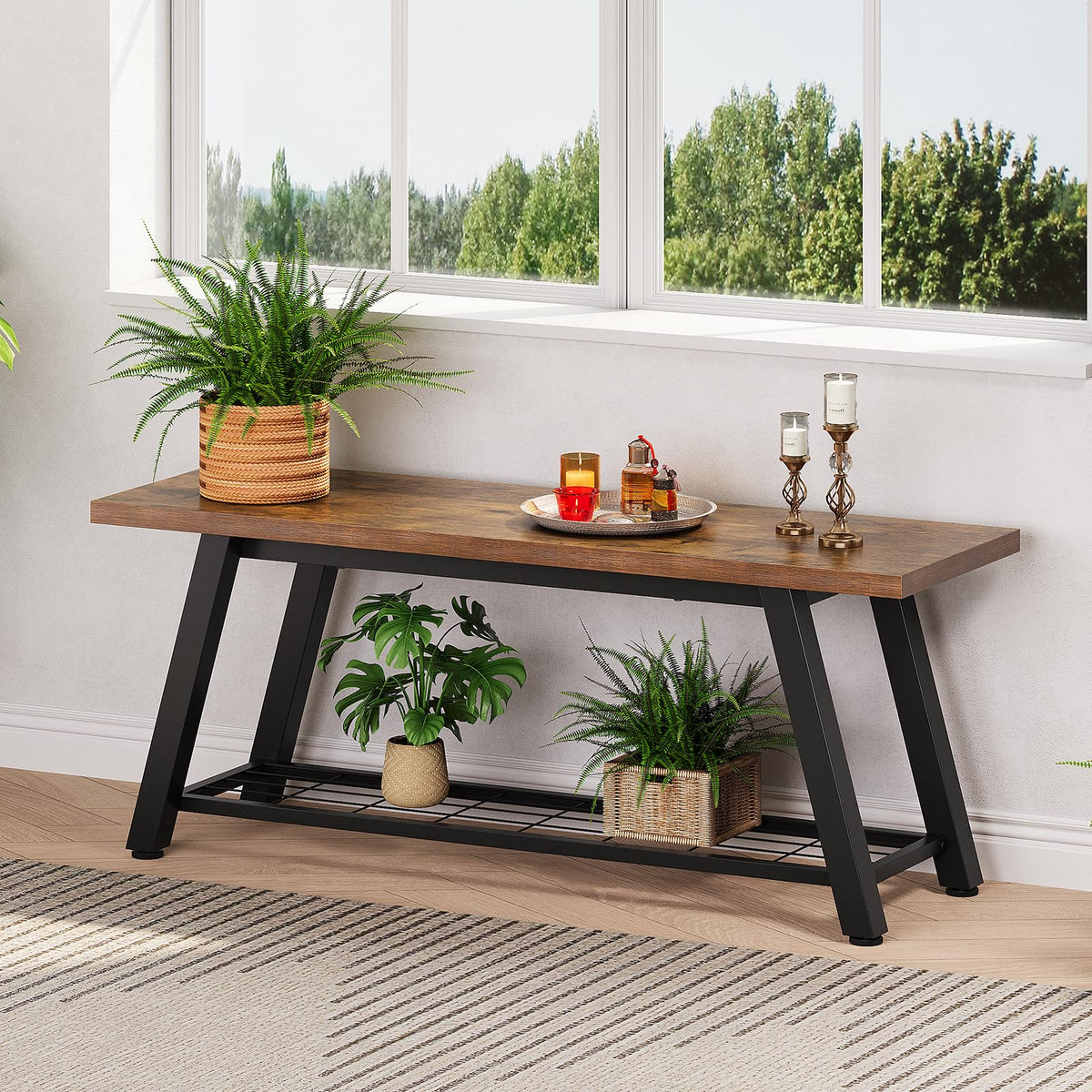 Storage Bench and Shoe Rack P24931