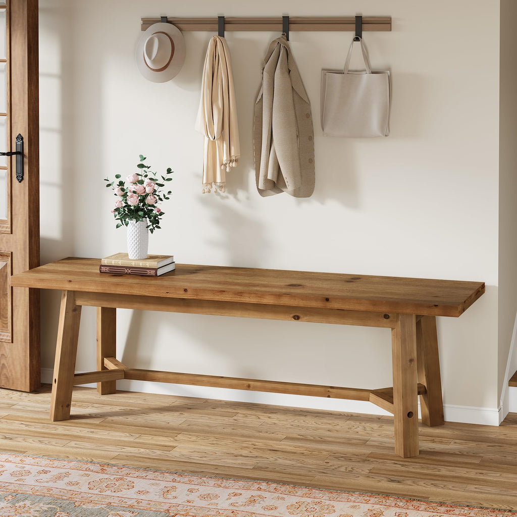 55" Solid Wood Bench L265682