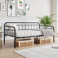 Black Twin Size Metal Daybed Frame R61103