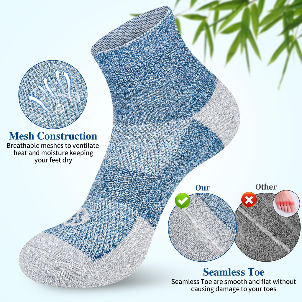 6 Pairs Ankle Diabetic Socks Y401