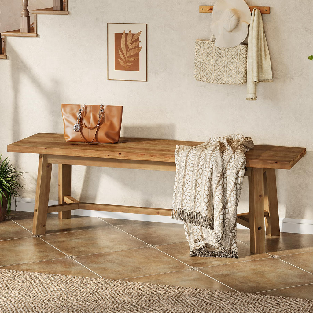 55" Solid Wood Bench L265682